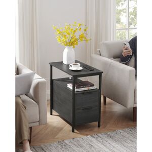 Borough Wharf Ackler End Table Grey 61cm H X 60cm W X 35cm D Borough Wharf Ackler End Table Grey 61cm H X 60cm W X 35cm D