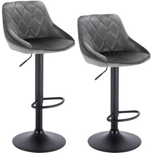 Canora Grey Height-adjustable Paynter bar stool Dark Grey 38.5cm W X 38.5cm D Canora Grey Height-adjustable Paynter bar stool Dark Grey 38.5cm W X 38.5cm D