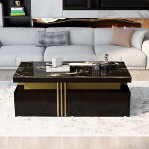 Ivy Bronx Chalsea Coffee Table with Storage Black 40cm H X 100cm W X 50cm D Ivy Bronx Chalsea Coffee Table with Storage Black 40cm H X 100cm W X 50cm D