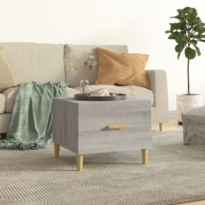 Norden Home Lometa Side Table with Storage Grey Sonoma 40cm H X 50cm W X 50cm D Norden Home Lometa Side Table with Storage Grey Sonoma 40cm H X 50cm W X 50cm D