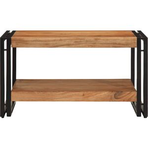 Latitude Run Coffee Table 90X50x38 Cm Solid Rough Wood Mango Brown Oak 38" H x 70" L x 50" W Latitude Run Coffee Table 90X50x38 Cm Solid Rough Wood Mango Brown Oak 38" H x 70" L x 50" W