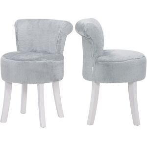 Lark Manor Modern Plush Accent Chair Indoor Upholstered Dressing Chair Gray 72cm H X 38cm W X 38cm D Lark Manor Modern Plush Accent Chair Indoor Upholstered Dressing Chair Gray 72cm H X 38cm W X 38cm D