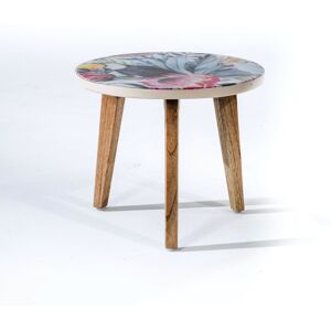 17 Stories Sanborn Side Table Blue;Pink 35cm H X 42cm W X 42cm D 17 Stories Sanborn Side Table Blue;Pink 35cm H X 42cm W X 42cm D