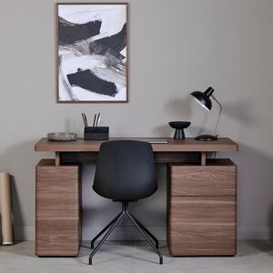 Latitude Run Hollice Writing Desk Walnut 76cm H X 135cm W X 55cm D Latitude Run Hollice Writing Desk Walnut 76cm H X 135cm W X 55cm D