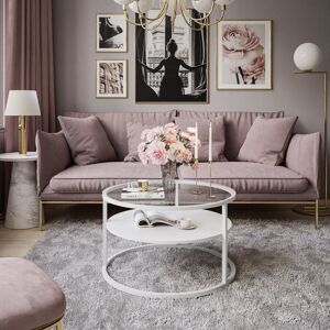 17 Stories Roddie Coffee Table with Storage Highgloss sand grey 47cm H X 70cm W X 70cm D 17 Stories Roddie Coffee Table with Storage Highgloss sand grey 47cm H X 70cm W X 70cm D