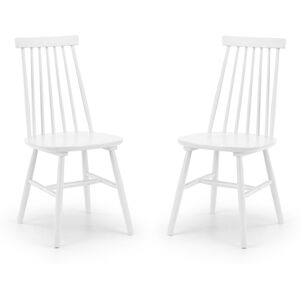 Marlow Home Co. Amaal Solid Wood Spindle Side Chair White 92.5cm H X 44cm W X 53cm D Marlow Home Co. Amaal Solid Wood Spindle Side Chair White 92.5cm H X 44cm W X 53cm D