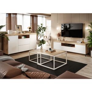Rio Addah 3 Piece Coffee Table Set White Rio Addah 3 Piece Coffee Table Set White