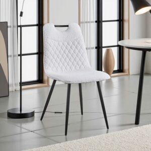 George Oliver Duneany Upholstered Dining Chair White 86cm H X 44cm W X 52cm D George Oliver Duneany Upholstered Dining Chair White 86cm H X 44cm W X 52cm D