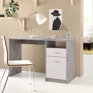 Zipcode Design Garry Desk White/Grey 76.5cm H X 123cm W X 50cm D Zipcode Design Garry Desk White/Grey 76.5cm H X 123cm W X 50cm D