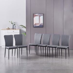 Latitude Run Lelania Modern Faux Leather Upholstered Dining Chairs Dark Grey 92cm H X 41cm W X 52cm D Latitude Run Lelania Modern Faux Leather Upholstered Dining Chairs Dark Grey 92cm H X 41cm W X 52cm D