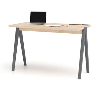 Corrigan Studio Dikili 120Cm W Rectangular Writing Desk Light Oak/Graphite 75cm H X 120cm W X 60cm D Corrigan Studio Dikili 120Cm W Rectangular Writing Desk Light Oak/Graphite 75cm H X 120cm W X 60cm D