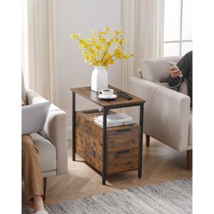 Borough Wharf Ackler End Table Brown 61cm H X 60cm W X 35cm D Borough Wharf Ackler End Table Brown 61cm H X 60cm W X 35cm D