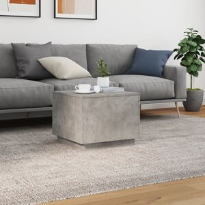 Metro Lane Coffee Table With LED Lights 50X50x40 Cm Concrete Grey 40cm H X 50cm W X 50cm D Metro Lane Coffee Table With LED Lights 50X50x40 Cm Concrete Grey 40cm H X 50cm W X 50cm D