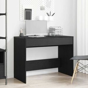 Ebern Designs Gargiulo Desk Black Oak 76.5cm H X 101cm W X 50cm D Ebern Designs Gargiulo Desk Black Oak 76.5cm H X 101cm W X 50cm D