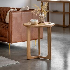Brayden Studio Craft Side Table Smoked 500X500x550mm Natural 55cm H X 50cm W X 50cm D Brayden Studio Craft Side Table Smoked 500X500x550mm Natural 55cm H X 50cm W X 50cm D
