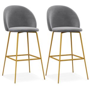 Fairmont Park Dhital 74cm Bar Stool Grey 108cm H X 50cm W X 50cm D Fairmont Park Dhital 74cm Bar Stool Grey 108cm H X 50cm W X 50cm D