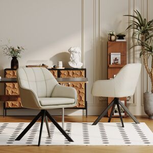 George Oliver 51cm H Upholstered Arm Dining Chair Beige Linen 83cm H X 59cm W X 52cm D George Oliver 51cm H Upholstered Arm Dining Chair Beige Linen 83cm H X 59cm W X 52cm D