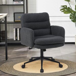 Brayden Studio Bearett Upholstered Office Chair Desk Chair Home Office Task Chair With Armrest Dark Grey 61cm W X 68cm D Brayden Studio Bearett Upholstered Office Chair Desk Chair Home Office Task Chair With Armrest Dark Grey 61cm W X 68cm D