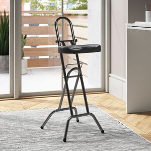 Symple Stuff Height Adjustable Support Stool Black 85cm H X 32cm W X 20cm D Symple Stuff Height Adjustable Support Stool Black 85cm H X 32cm W X 20cm D
