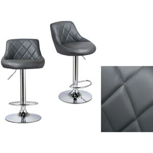 Metro Sievers Height Adjustable Swivel Bar Stool Dark Grey 47cm W X 37cm D Metro Sievers Height Adjustable Swivel Bar Stool Dark Grey 47cm W X 37cm D