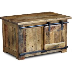 Alpen Home Ruckman Solid Wood 4 Legs Coffee Table with Storage Brown 47cm H X 50cm W X 77cm D Alpen Home Ruckman Solid Wood 4 Legs Coffee Table with Storage Brown 47cm H X 50cm W X 77cm D