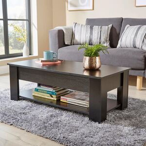 Ebern Designs Alrun Coffee Table with Lift-up Storage Black 51cm H X 100cm W X 100cm D Ebern Designs Alrun Coffee Table with Lift-up Storage Black 51cm H X 100cm W X 100cm D