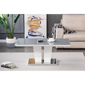 Ivy Bronx Siloam Pedestal Coffee Table Grey 45cm H X 110cm W X 60cm D Ivy Bronx Siloam Pedestal Coffee Table Grey 45cm H X 110cm W X 60cm D