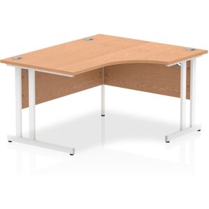 Brayden Studio Tibay Commercial Use 140Cm W L-Shape Computer Desk Oak/White 73cm H X 140cm W X 120cm D Brayden Studio Tibay Commercial Use 140Cm W L-Shape Computer Desk Oak/White 73cm H X 140cm W X 120cm D