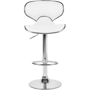 Metro Carrington Height Adjustable Swivel Bar Stool White 40cm D Metro Carrington Height Adjustable Swivel Bar Stool White 40cm D