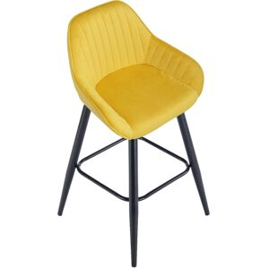 Fairmont Park Cortright 66cm Bar Stool Mustard 82.50cm H X 50.5cm W X 52cm D Fairmont Park Cortright 66cm Bar Stool Mustard 82.50cm H X 50.5cm W X 52cm D
