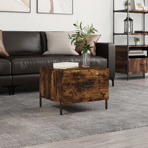 Metro Aytes 4 Legs Coffee Table with Storage Smoked Oak 40cm H X 50cm W X 50cm D Metro Aytes 4 Legs Coffee Table with Storage Smoked Oak 40cm H X 50cm W X 50cm D