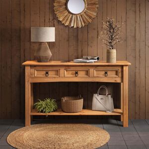Borough Wharf Annam Solid Wood Console Table Brown 73cm H x 122cm W x 32cm D Borough Wharf Annam Solid Wood Console Table Brown 73cm H x 122cm W x 32cm D