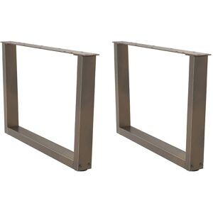 Symple Stuff Dining Table Legs V-Shape 2 Pcs Steel Natural 43.3cm H x 70cm W Symple Stuff Dining Table Legs V-Shape 2 Pcs Steel Natural 43.3cm H x 70cm W