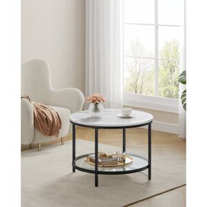 Metro Cerwyn Four Leg Coffee Table with Storage Black/White 46cm H X 65cm W X 65cm D Metro Cerwyn Four Leg Coffee Table with Storage Black/White 46cm H X 65cm W X 65cm D