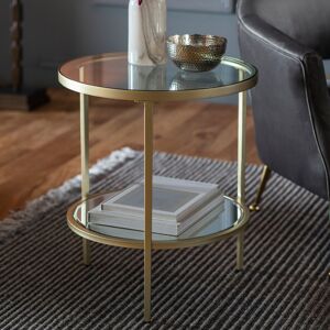 Canora Grey Addisyn Side Table Clear 60cm H X 50cm W X 50cm D Canora Grey Addisyn Side Table Clear 60cm H X 50cm W X 50cm D