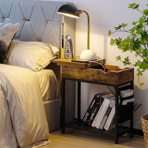 Borough Wharf Alejandrina End Table Brown 58cm H X 60cm W X 30cm D Borough Wharf Alejandrina End Table Brown 58cm H X 60cm W X 30cm D