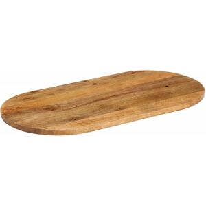 Lily Manor Table Top Oval Solid Wood Rough Mango Oak 2.5cm H x 90cm W x 40cm D Lily Manor Table Top Oval Solid Wood Rough Mango Oak 2.5cm H x 90cm W x 40cm D