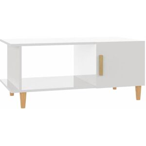 17 Stories Coffee Table Sonoma Oak 90X50x40 Cm Engineered Wood High Gloss White 40cm H X 90cm W X 50cm D 17 Stories Coffee Table Sonoma Oak 90X50x40 Cm Engineered Wood High Gloss White 40cm H X 90cm W X 50cm D