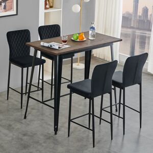 Rio Belony Velvet Modern Upholstered Armless Bar Stool Black 104cm H X 39.5cm W X 47cm D Rio Belony Velvet Modern Upholstered Armless Bar Stool Black 104cm H X 39.5cm W X 47cm D