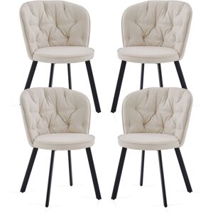 Corrigan Studio Soft Frabic Upholstered Dining Chairs Beige 81cm H X 48cm W X 63cm D Corrigan Studio Soft Frabic Upholstered Dining Chairs Beige 81cm H X 48cm W X 63cm D