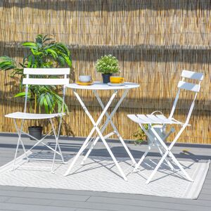 Harbour Housewares Metal Patio Folding Chair Folding Chair Set White 81cm H X 48.5cm D X 42cm W Harbour Housewares Metal Patio Folding Chair Folding Chair Set White 81cm H X 48.5cm D X 42cm W