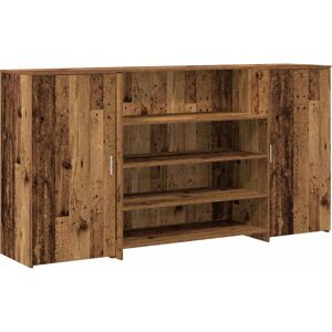 Brayden Studio Reception Desk Concrete Grey 200X50x103.5 Cm Engineered Wood Old Wood 103.5cm H x 200cm W x 50cm D Brayden Studio Reception Desk Concrete Grey 200X50x103.5 Cm Engineered Wood Old Wood 103.5cm H x 200cm W x 50cm D