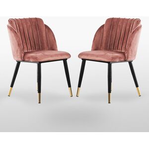 Canora Grey Inola Upholstered Velvet Dining Chairs - Ergonomic Soft Back with Metal Legs - Armchair for Dining Room Living Room Restaurants Set of 2 Black/Gold/Orange 79.5cm H X 52cm W X 60.5cm D Canora Grey Inola Upholstered Velvet Dining Chairs - Ergonomic Soft Back with Metal Legs - Armchair for Dining Room Living Room Restaurants Set of 2 Black/Gold/Orange 79.5cm H X 52cm W X 60.5cm D