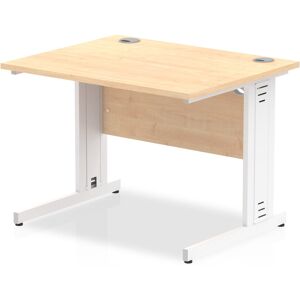 Inbox Zero Impulse 180 Cm W Rectangular Computer Desk Maple/White 73cm H x 100cm W x 80cm D Inbox Zero Impulse 180 Cm W Rectangular Computer Desk Maple/White 73cm H x 100cm W x 80cm D