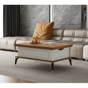 Corrigan Studio Ryann Extendable Lift Top Coffee Table 6 IN 1 Brown 45cm H X 90cm W X 60cm D Corrigan Studio Ryann Extendable Lift Top Coffee Table 6 IN 1 Brown 45cm H X 90cm W X 60cm D