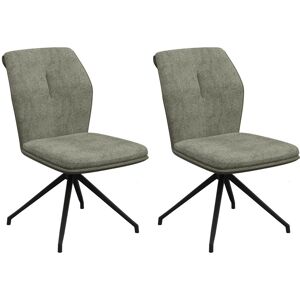 George Oliver Armonia Fabric Swivel Dining Chair Green 88cm H X 61cm W X 62cm D George Oliver Armonia Fabric Swivel Dining Chair Green 88cm H X 61cm W X 62cm D