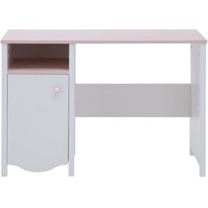 Harriet Bee Felicity Computer Desk White/Pink 76cm H X 110cm W X 51cm D Harriet Bee Felicity Computer Desk White/Pink 76cm H X 110cm W X 51cm D