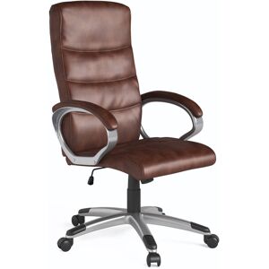 Wade Logan Hollington Executive Office Chair modern Brown 126cm H X 67cm W X 67cm D Wade Logan Hollington Executive Office Chair modern Brown 126cm H X 67cm W X 67cm D