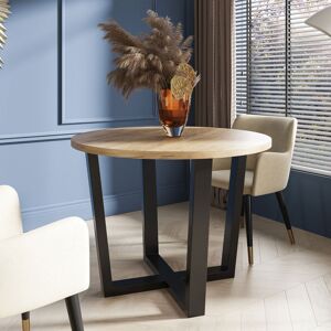 Rio Adelard Round 140Cm Dining Table Brown 76cm H x 100cm L x 100cm W Rio Adelard Round 140Cm Dining Table Brown 76cm H x 100cm L x 100cm W