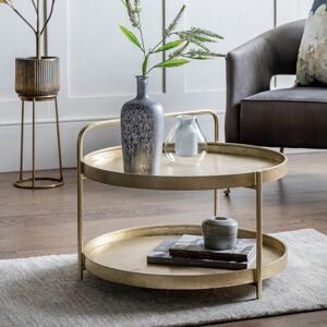HJ Home Tyros 65cm Round Iron Coffee Table - Gold HJ Home Tyros 65cm Round Iron Coffee Table - Gold